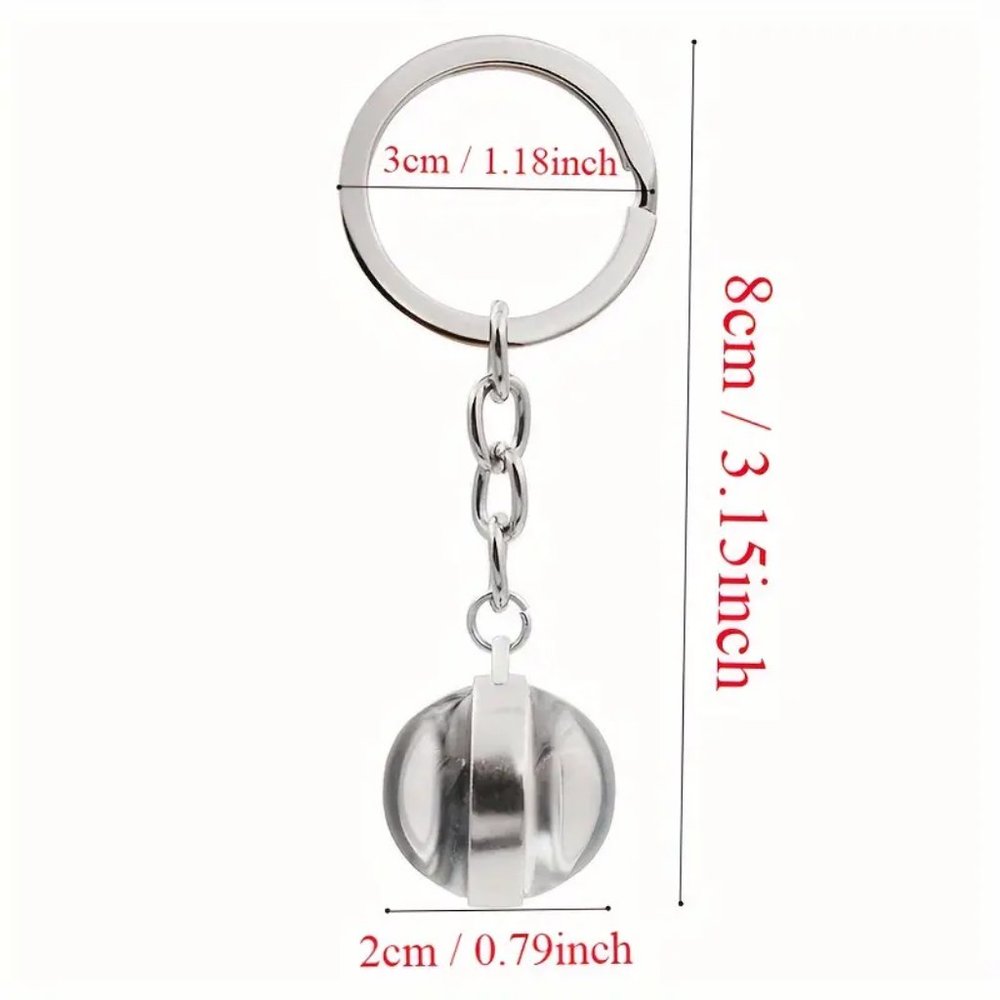 Pink Rose Ribbon Key Ring - New - Picture 2 of 2